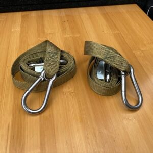 Drifta Carabiner Tie Down Straps 2PK Green